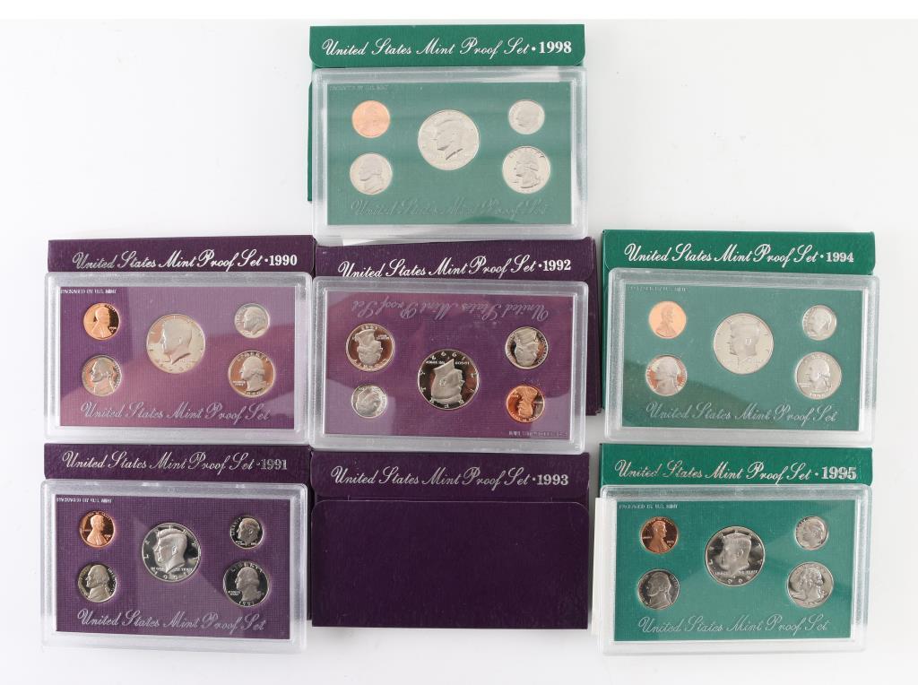 "7" US Mint Proof Sets