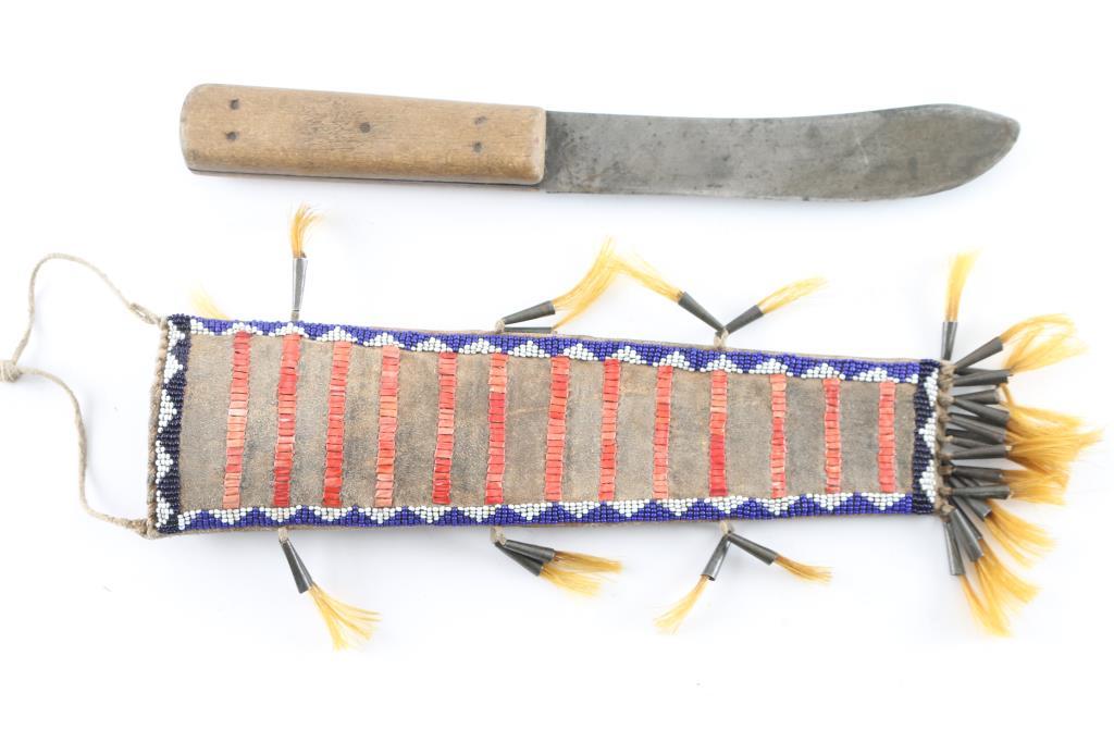 Sioux Beaded & Quilled Knife Sheath