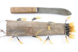 Sioux Beaded & Quilled Knife Sheath