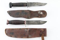 Lot Of 2 U.S Issue Military Knives