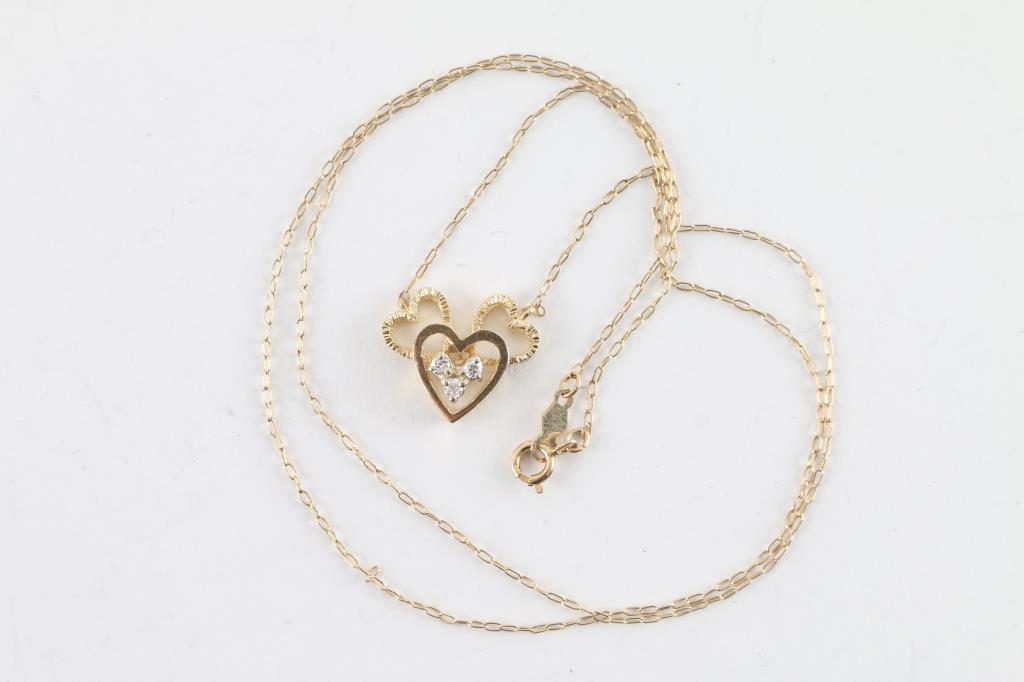 Ladies Tri-Heart Pendant