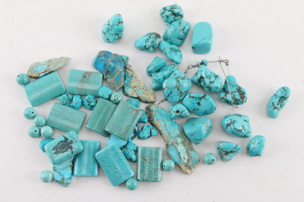 Bag of Turquoise Nugget & Beads