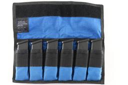 Blue Magazine Storage Case with 6 Glock Mags