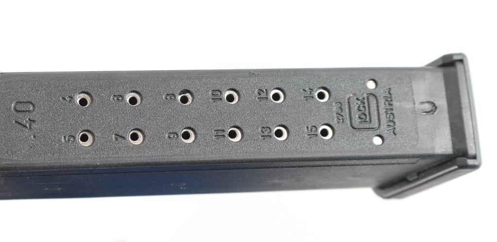 Blue Magazine Storage Case with 6 Glock Mags