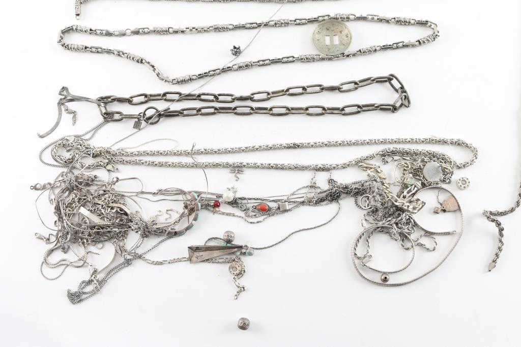 Lot of Sterling Chains