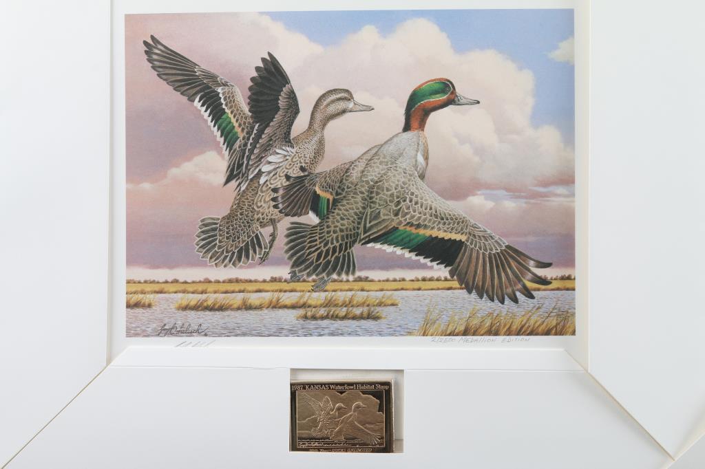 Lot Of Two Waterfowl Habitat Duck Stamp Prints