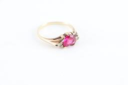 Heart Shaped Ruby Ring
