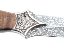 Exhibition Quality Damascus Dagger