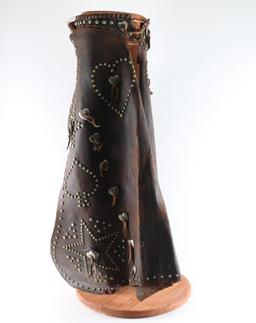 Pair of Spotted Bat Wing Chaps