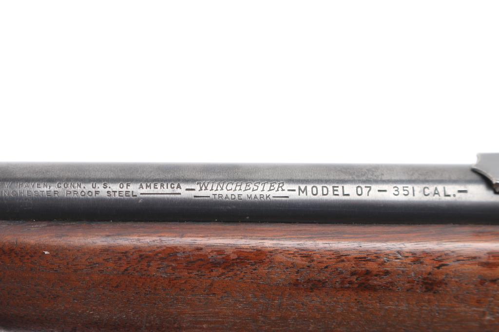 Winchester Model 07 351 cal SN: 56815