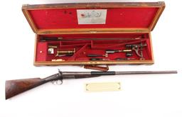 Cased J. Purdey Hammer SXS 12 Ga. SN: 8347