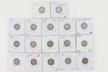 Lot of 17 Mercury Dimes