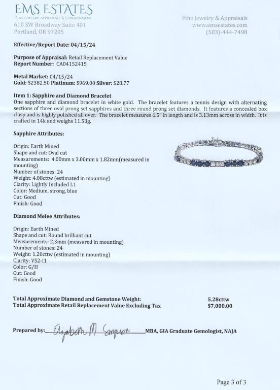Brilliant Fine Quality Blue Sapphire