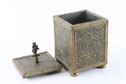 Victorian Brass Tea Caddy