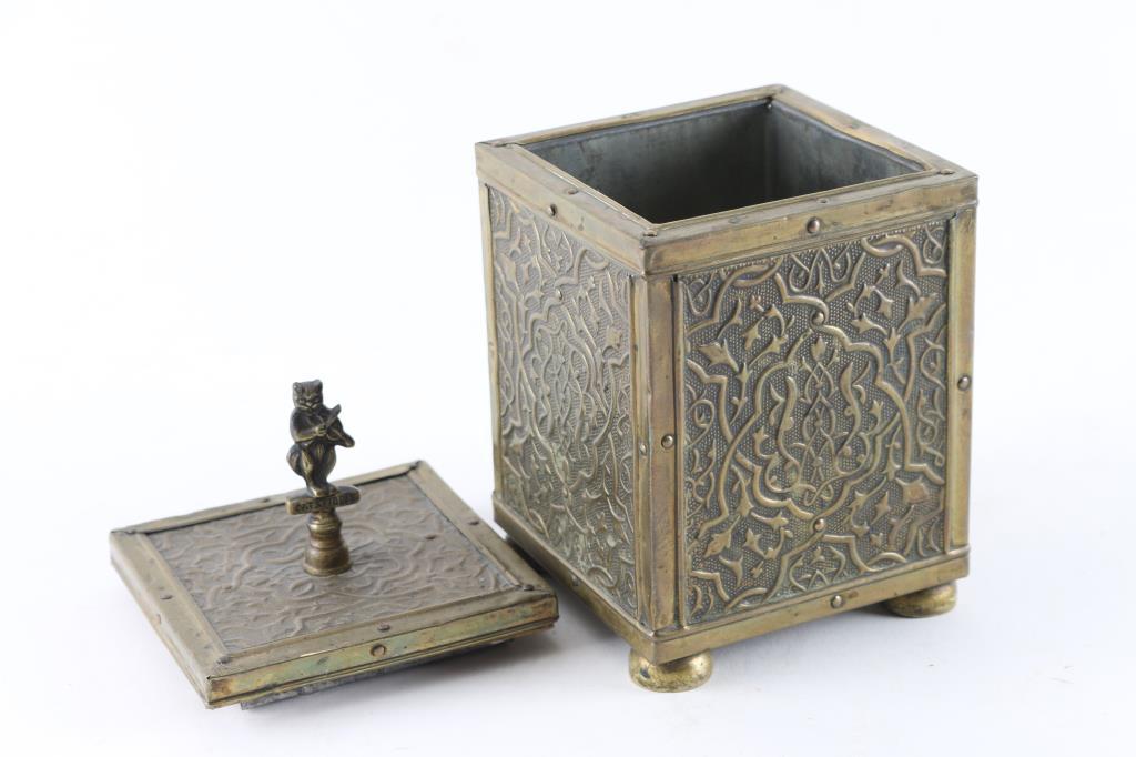 Victorian Brass Tea Caddy