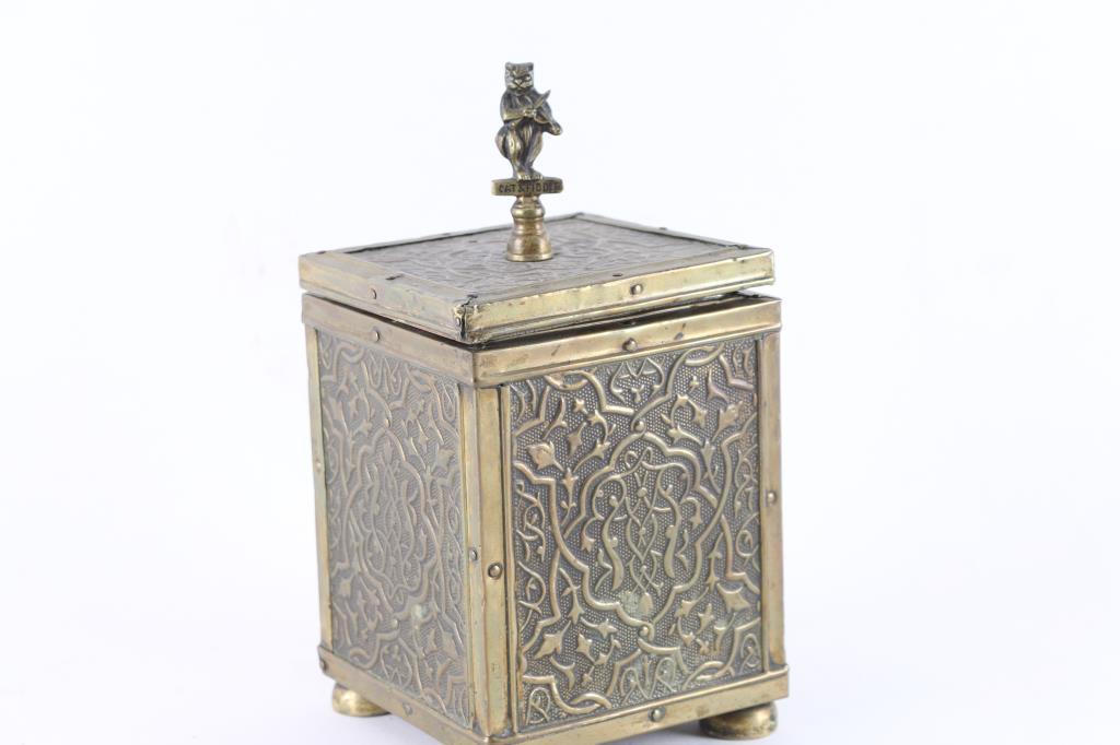 Victorian Brass Tea Caddy