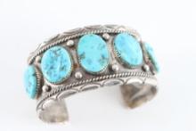 Unisex Navajo Turquoise Cuff