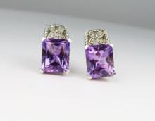 Colorful Amethyst Earrings