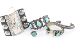 Lot of 5 Native American Sterling Pieces