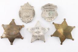 Lot of 5 Badges