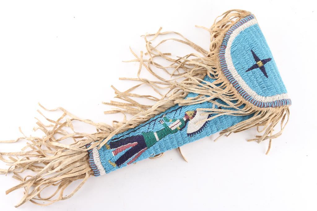 Plains Figural Beaded Holster.