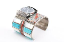 Modern Navajo Watch Cuff.