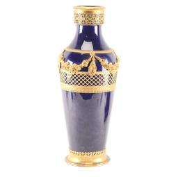 French Empire Style Cobalt Porcelain.