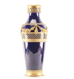 French Empire Style Cobalt Porcelain.