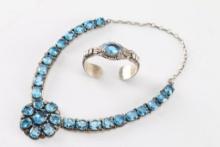 Sterling and Blue Topaz Jewelry.