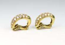 Brilliant Fine ‘Cartier’ Style Diamond Earrings