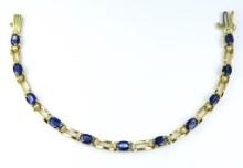 Beautiful Royal Blue Sapphire and Diamond