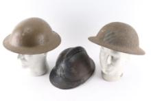 Lot of Four WW1 Helmets