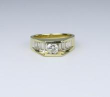 Striking Contemporary Style Diamond Ring