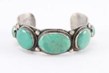 Vintage 5 Stone Turquoise Cuff.
