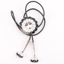 Marie Qualo Sunface Bolo Tie.