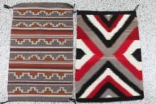 Lot of 2 Small Navajo Rugs.