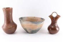 Lot of 3 Southwest Pottery Pieces.