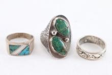 Lot of 3 Mens Rings.