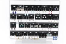 Lot of 32 Pair of Pierced Earrings.