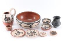 Lot of 10 Pottery Items.