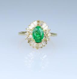 Beautiful Fine Ballerina Style Emerald