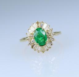 Beautiful Fine Ballerina Style Emerald