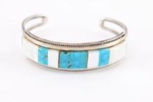 Sterling Inlay Cuff.