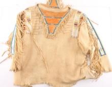 Beaded and Quilled War Shirt.