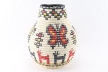 Hopi Coil Olla Basket.