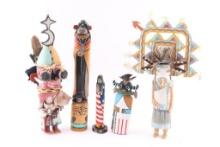 Lot of 5 Kachina Dolls.
