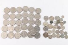 Lot of Kennedy, Eisenhower and other vintage Coins