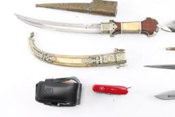 Lot of 7 Antique and 2 Modern Knives