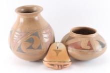 Lot of 2 Mexican Pots and Other.