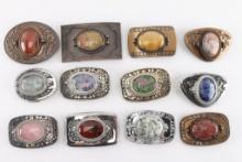 Lot of 12 Belt Buckles.